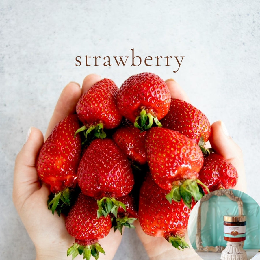 STRAWBERRY scented thick luxurious Body Butter in 2 oz to 16 oz jars or bottles