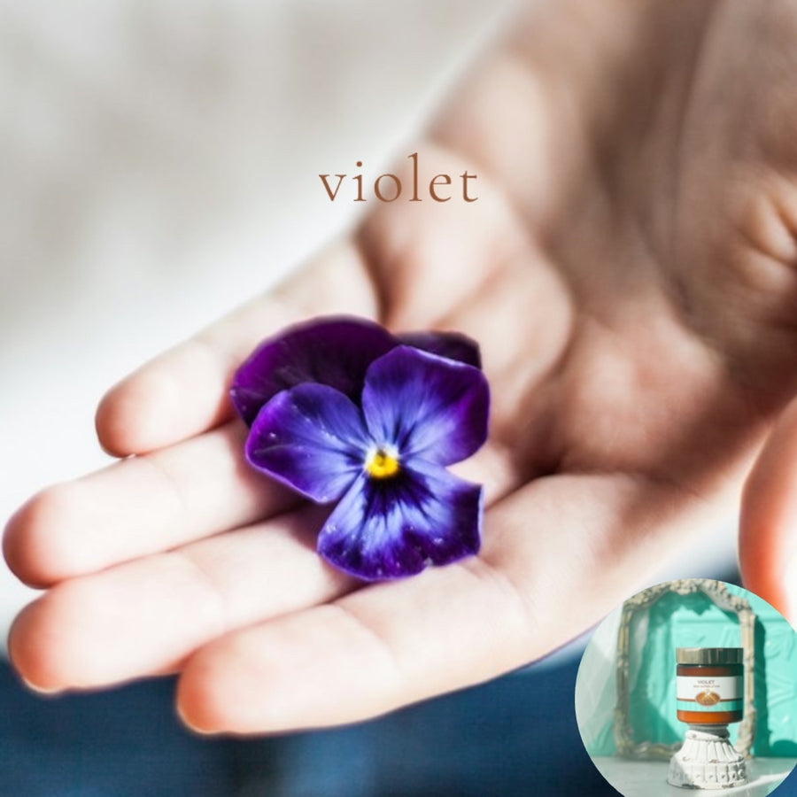 VIOLET scented thick luxurious Body Butter in 2 oz to 16 oz jars or bottles