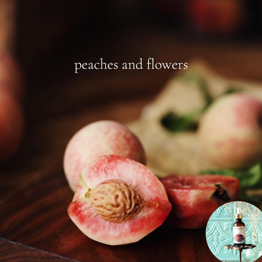 PEACHES AND FLOWERS - Scented Shea Oil - highly moisturizing