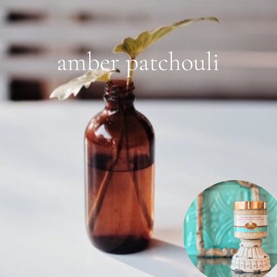 AMBER PATCHOULI pumpkin and shea butter sugar body scrub