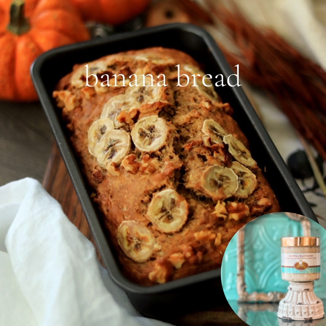 BANANA BREAD pumpkin and shea butter sugar body scrub