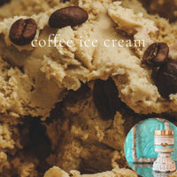 COFFEE ICE CREAM scented pumpkin and shea butter sugar body scrub