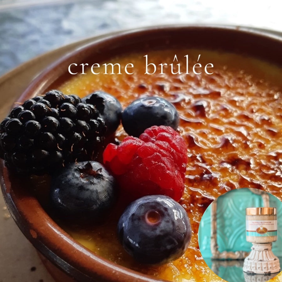 CREME BRULEE scented pumpkin and shea butter sugar body scrub