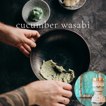 CUCUMBER WASABI scented pumpkin and shea butter sugar body scrub