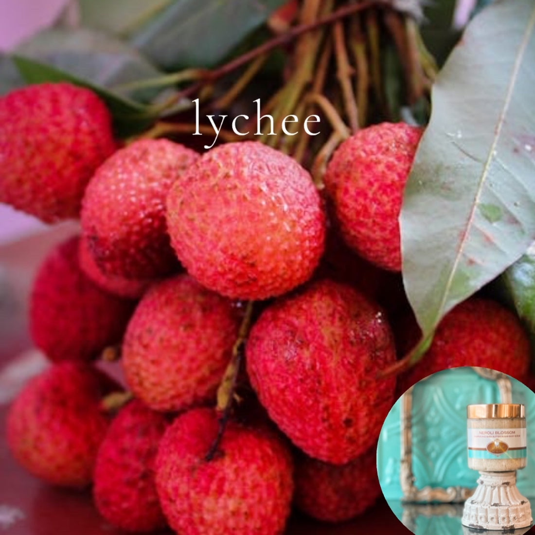 LYCHEE scented pumpkin and shea butter sugar body scrub