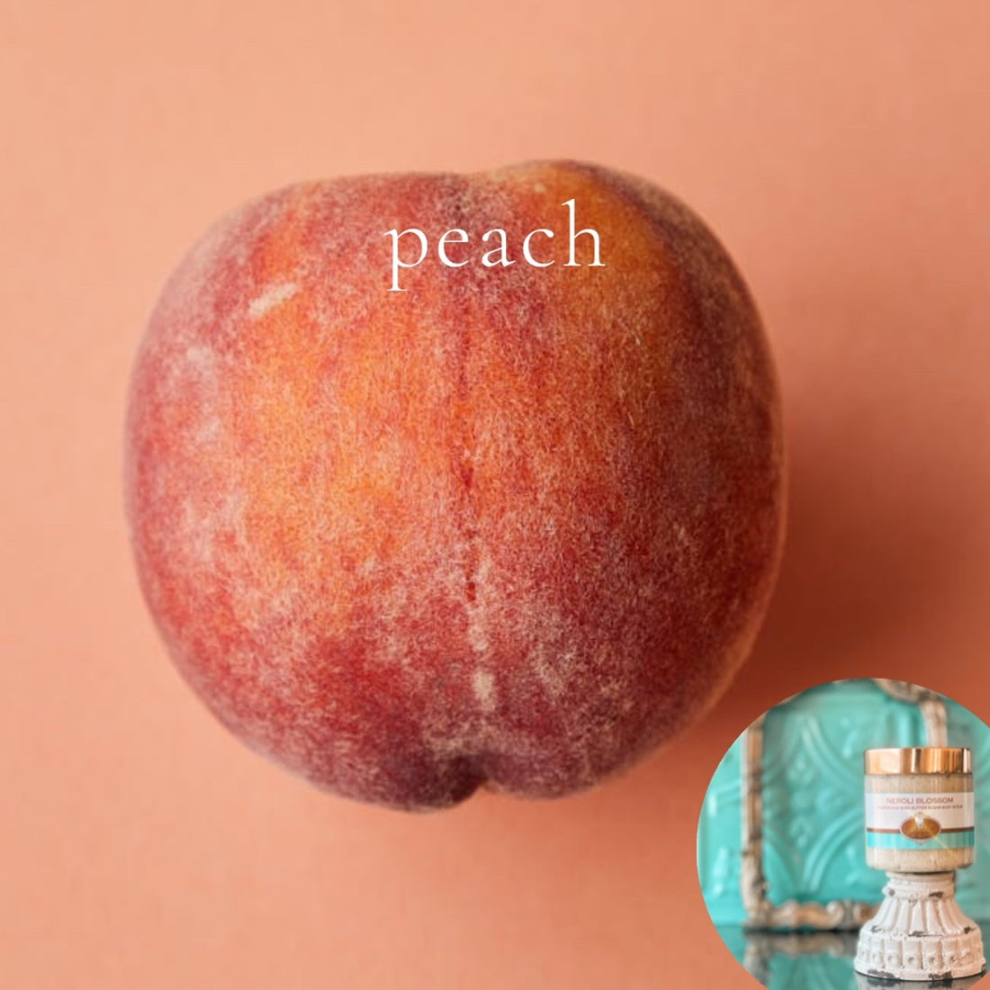 PEACH scented pumpkin and shea butter sugar body scrub