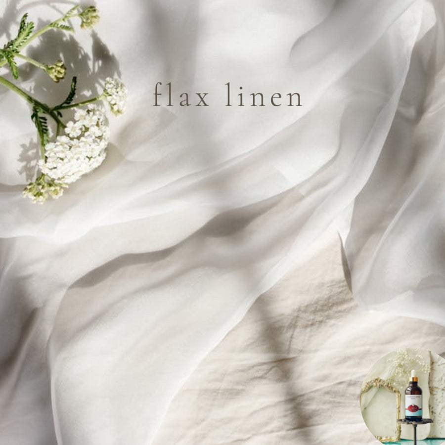 FLAX LINEN Scented Shea Oil -Vegan Silicone Free Body Oil