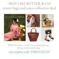 SKIN LIKE BUTTER & CO ~ LIFESTYLE - Eric Javits Raffia Resort Crossbody in Black or Cream