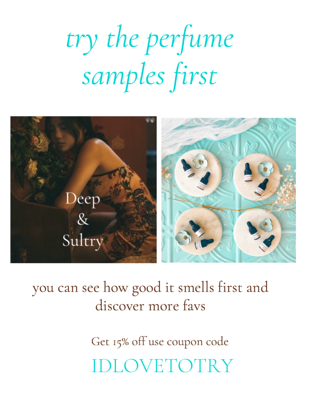 PERFUME SAMPLE SET - 19 piece DEEP and SULTRY Scents Collection, plus 3 Free Samples