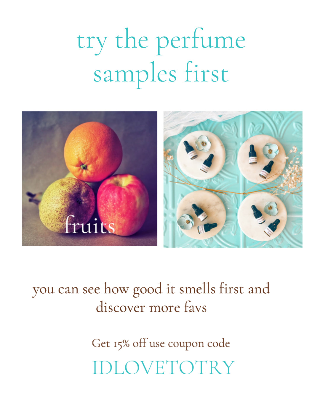 PERFUME SAMPLE SET - 17 piece FRUIT Scents Collection, plus 3 Free Samples