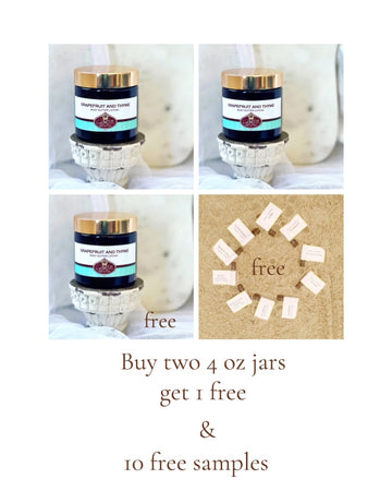 Buy 2 get 2 BODY BUTTER DEAL ~ buy 2 four oz body butters get 1 free plus