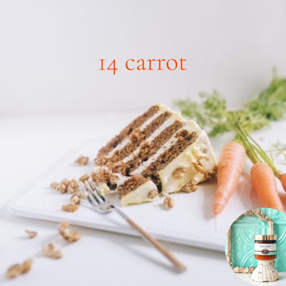 14 CARROT scented, waterfree, nongreasy, Vegan Body Butter in 2oz, 4oz, 8oz, and 16 oz jars