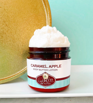 CARAMEL APPLE scented water free, vegan non-greasy Skin Like Butter Body Butter