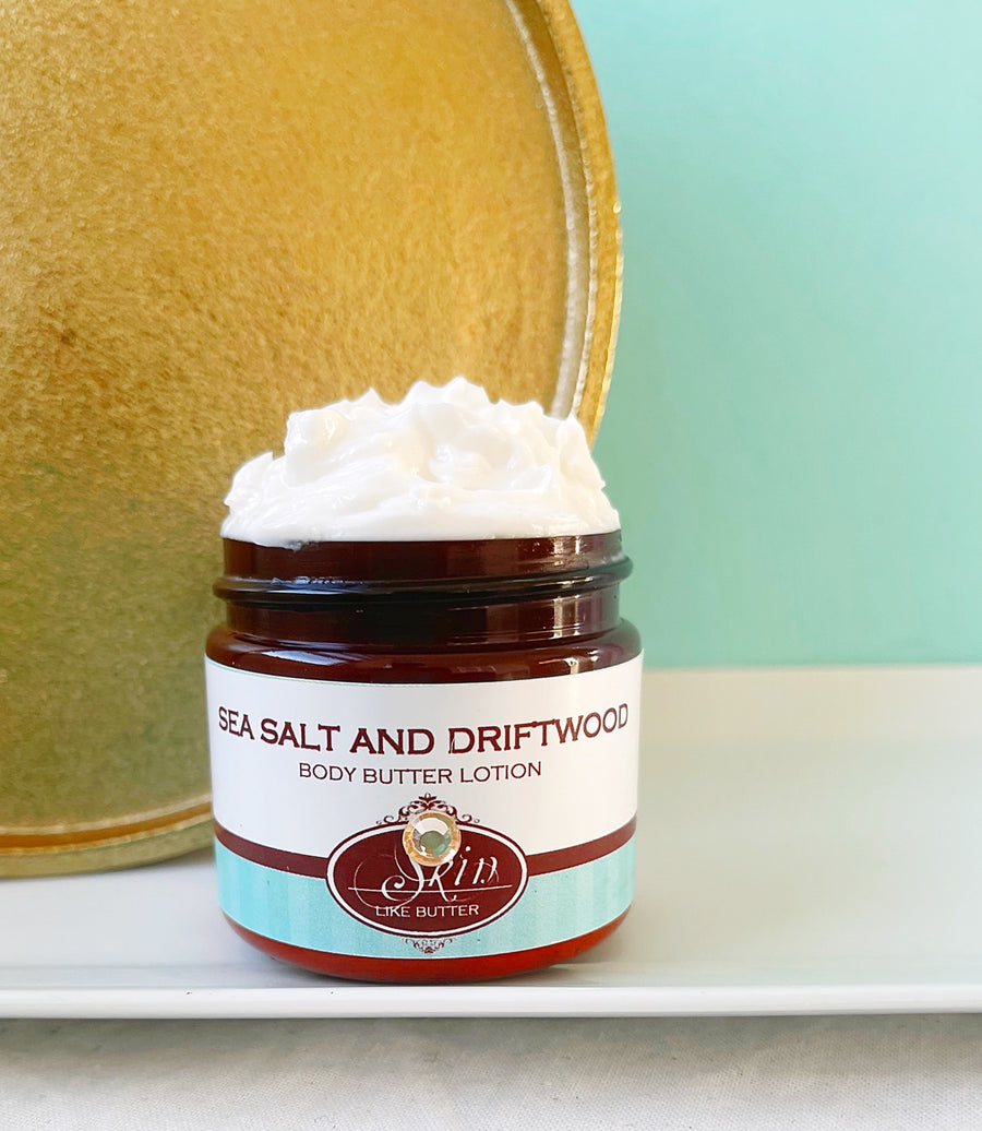 SEA SALT AND DRIFTWOOD scented water free, vegan non-greasy Body Butter
