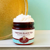 TIBETAN BLACK TEA  scented water free, vegan non-greasy Body Butter Lotion