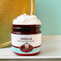 VANILLA scented Body Butter, waterfree and non-greasy, vegan