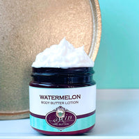WATERMELON scented Body Butter, waterfree and non-greasy, vegan
