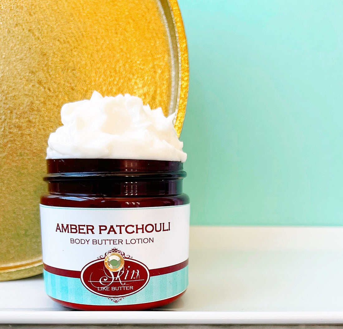 AMBER PATCHOULI  scented Body Butter, waterfree and non-greasy, vegan