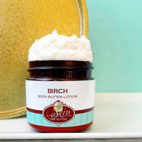 BIRCH scented water free, vegan non-greasy Body Butter Lotion