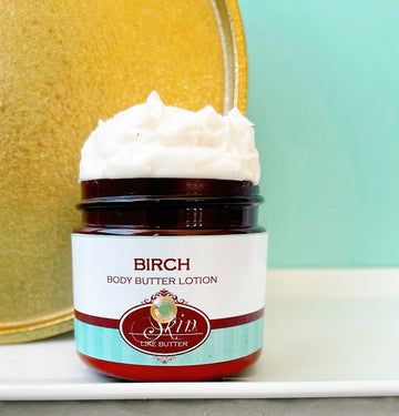 BIRCH Body Butter scented water free, vegan non-greasy Skin Like Butter Body Butter