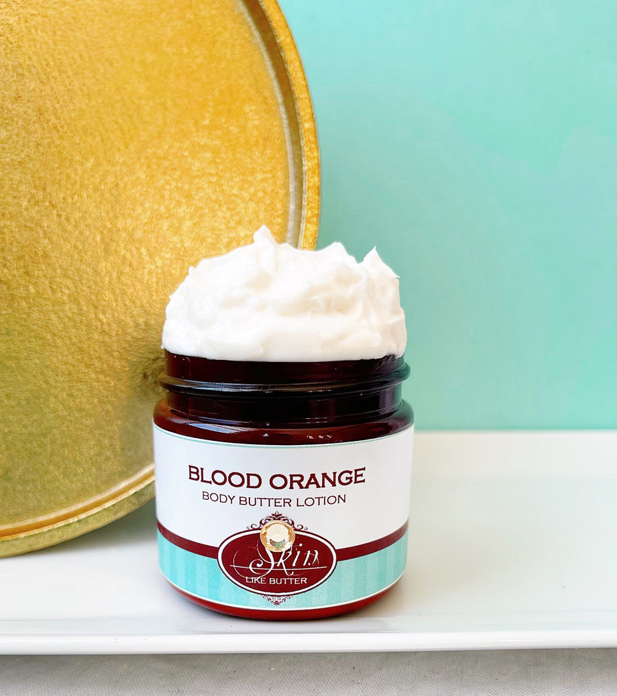 BLOOD ORANGE scented water free, vegan non-greasy Skin Like Butter Body Butter