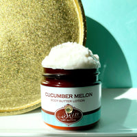 CUCUMBER MELON scented thick luxurious Body Butter in 2 oz to 16 oz jars or bottles