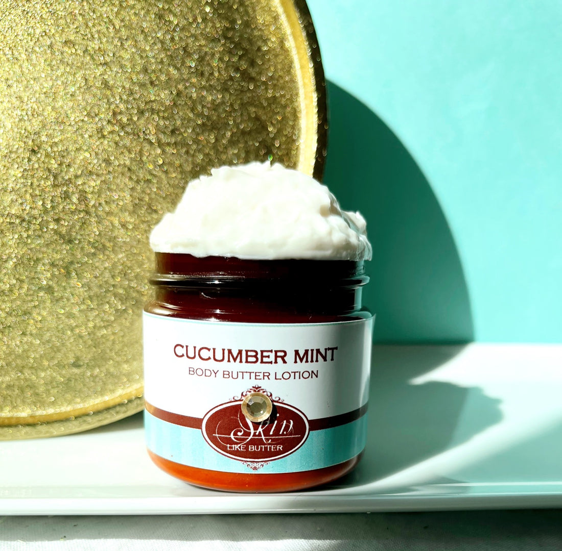 CUCUMBER MINT scented Body Butter that's vegan, and water free