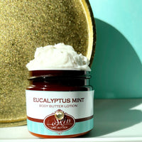 EUCALYPTUS MINT scented water free, vegan non-greasy Body Butter Lotion
