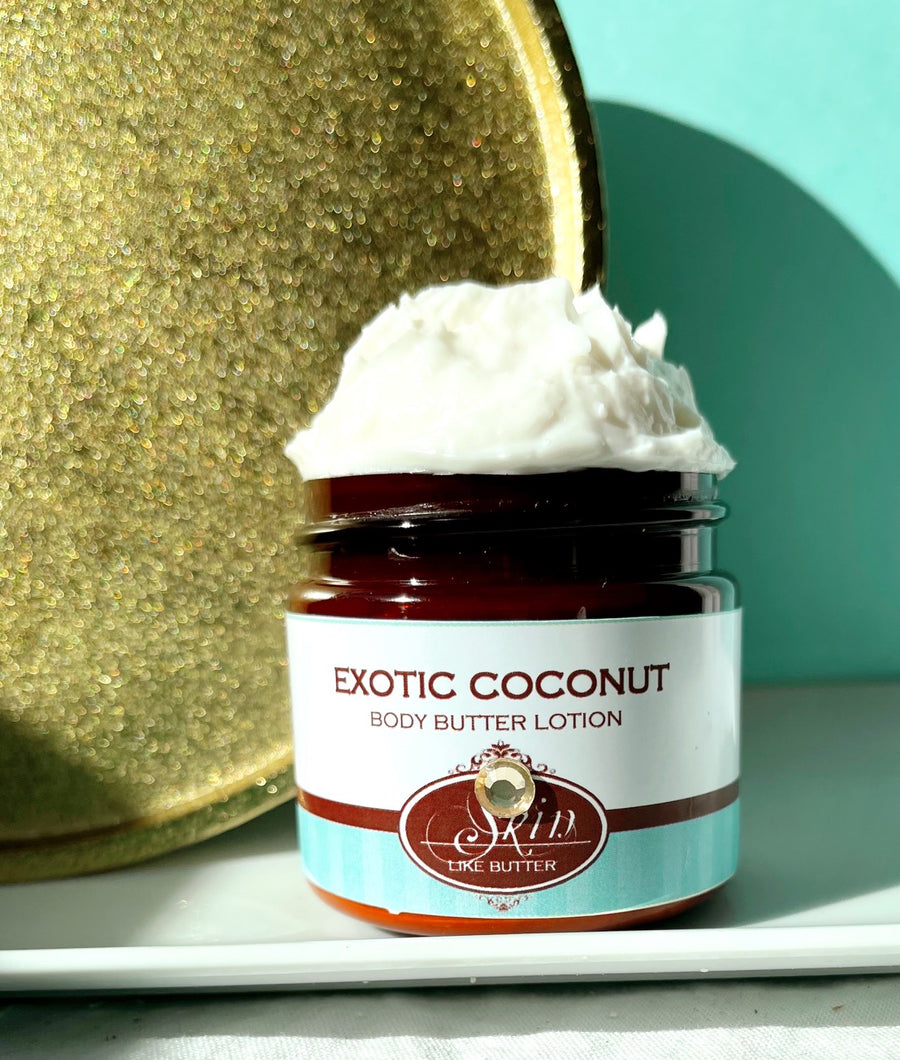 EXOTIC COCONUT  scented water free, vegan non-greasy Body Butter Lotion
