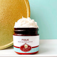 FIGUE scented Body Butter in an amber  2, 4, 8, or 16 oz bottle or jar