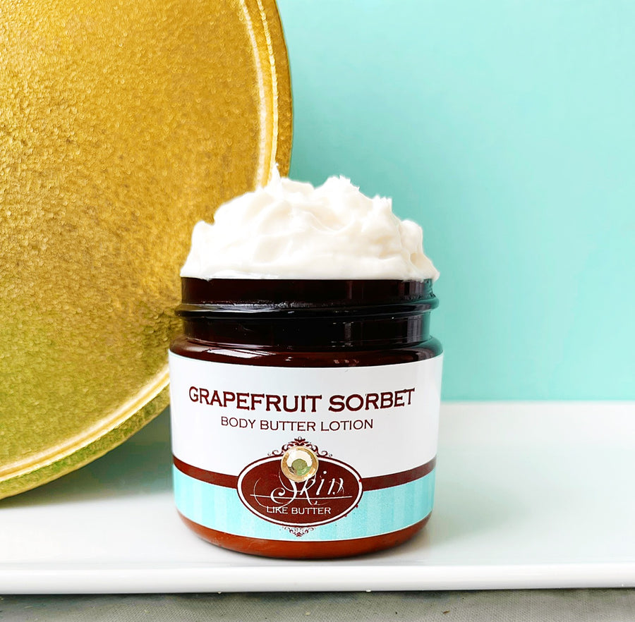 GRAPEFRUIT SORBET scented Body Butter, waterfree and non-greasy, vegan