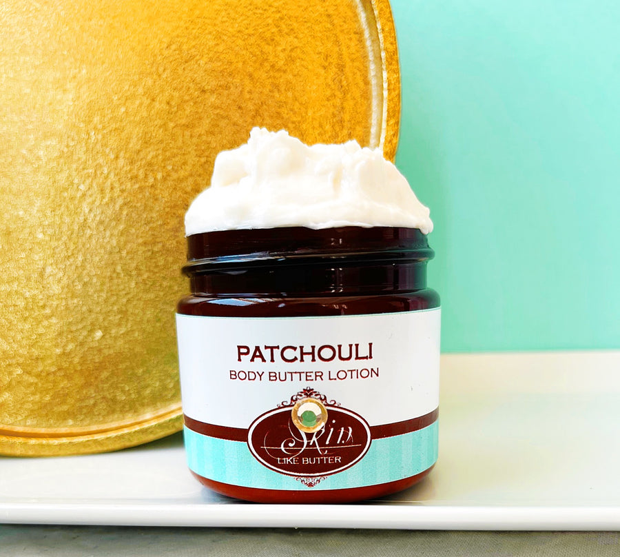 PATCHOULI scented water free, vegan non-greasy Skin Like Butter Body Butter