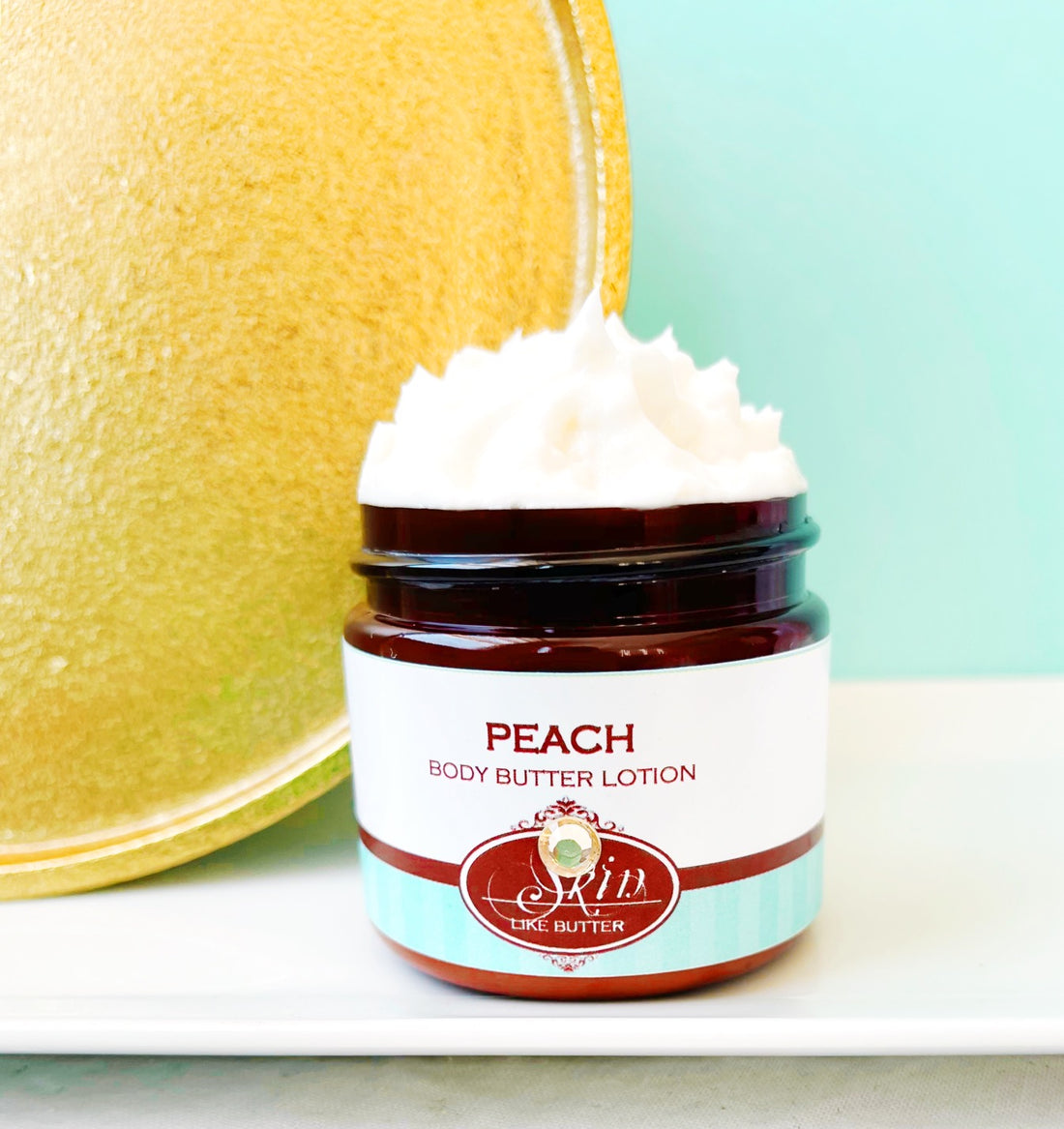 PEACH scented water free, vegan non-greasy Skin Like Butter Body Butter