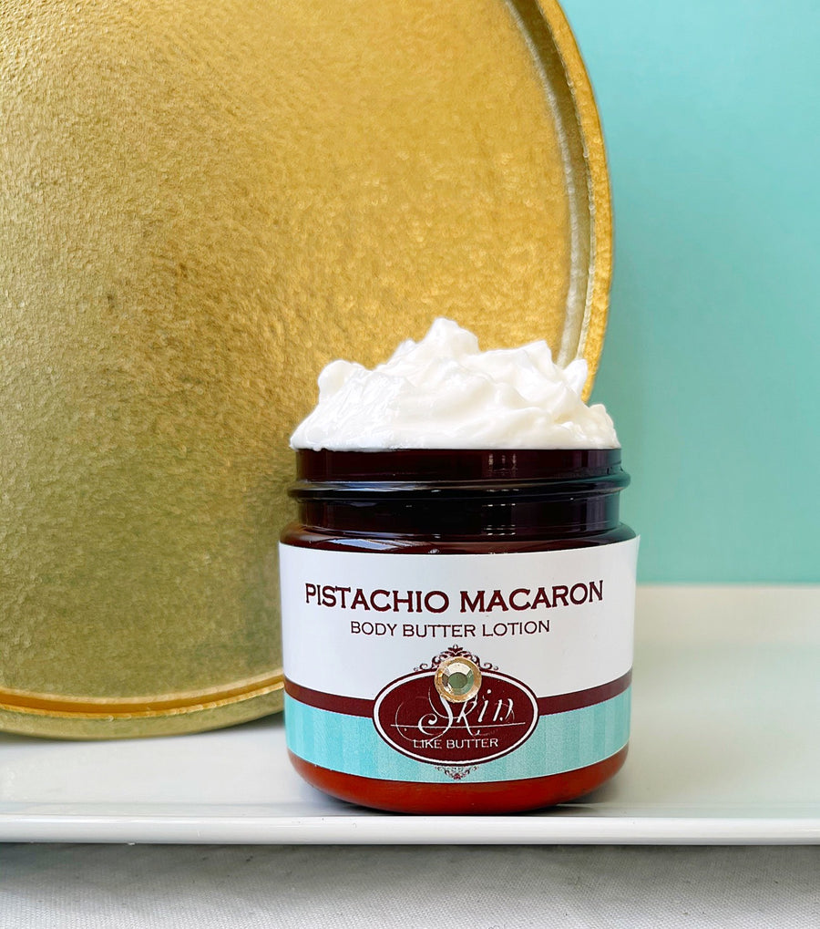 PISTACHIO MACARON scented thick luxurious Body Butter in 2 oz to 16 oz jars or bottles