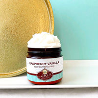 RASPBERRY VANILLA  scented water free, vegan non-greasy Body Butter Lotion