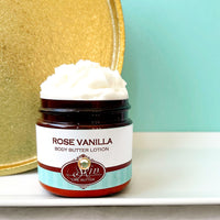 ROSE VANILLA scented Body Butter, waterfree and non-greasy, vegan